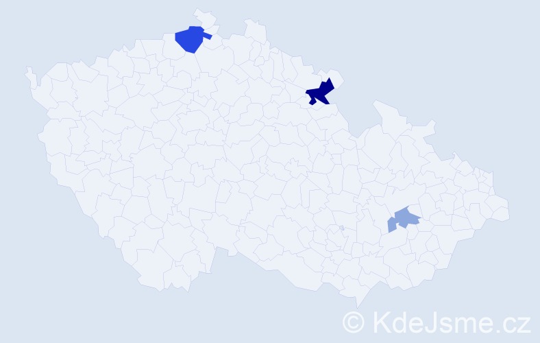 Příjmení: 'Helvig', počet výskytů 8 v celé ČR