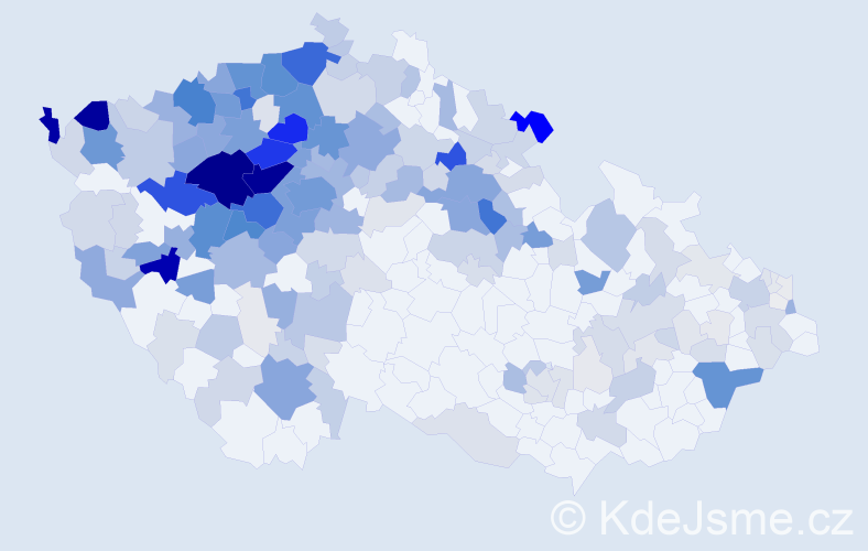 Příjmení: 'Kindl', počet výskytů 1165 v celé ČR