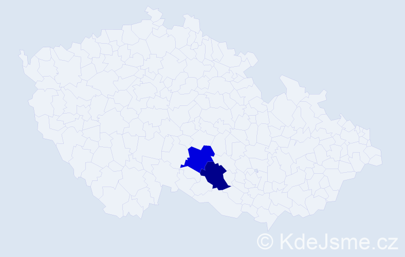 Příjmení: 'Krenes', počet výskytů 2 v celé ČR