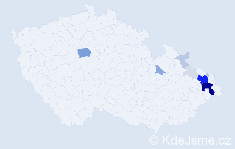 Příjmení: 'Malucha', počet výskytů 44 v celé ČR