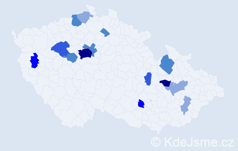 Příjmení: 'Barančík', počet výskytů 38 v celé ČR