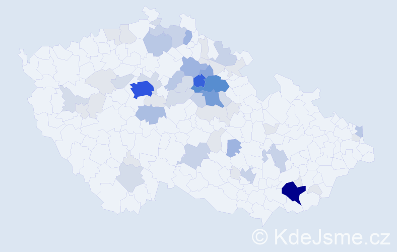 Příjmení: 'Rosůlková', počet výskytů 205 v celé ČR