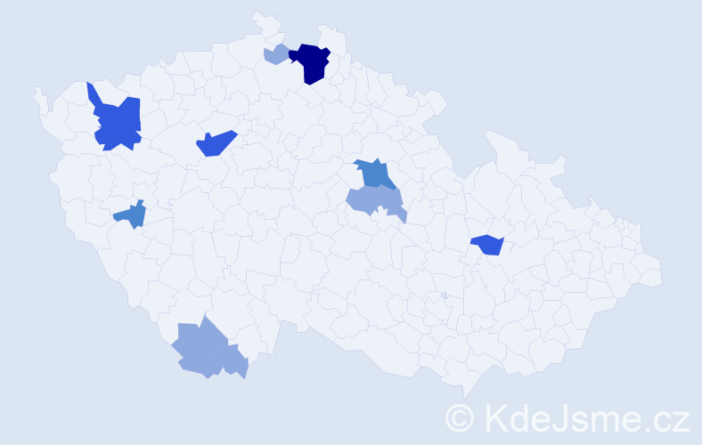 Příjmení: 'Brozová', počet výskytů 22 v celé ČR