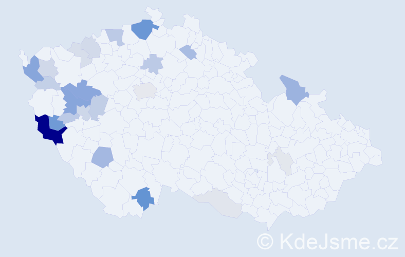 Příjmení: 'Macht', počet výskytů 81 v celé ČR