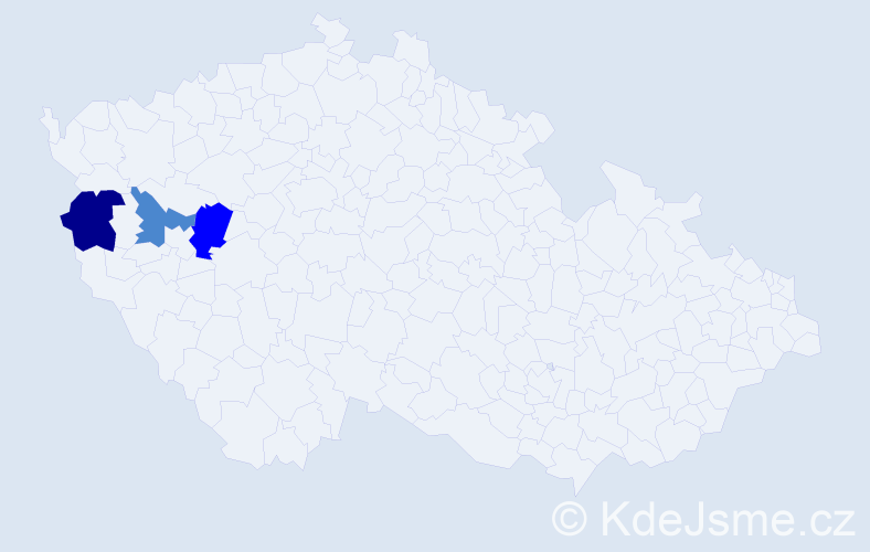 Příjmení: 'Blobnerová', počet výskytů 6 v celé ČR
