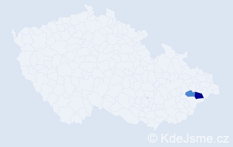 Příjmení: 'Tichelmannová', počet výskytů 6 v celé ČR