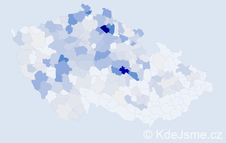 Příjmení: 'Hejduk', počet výskytů 1010 v celé ČR