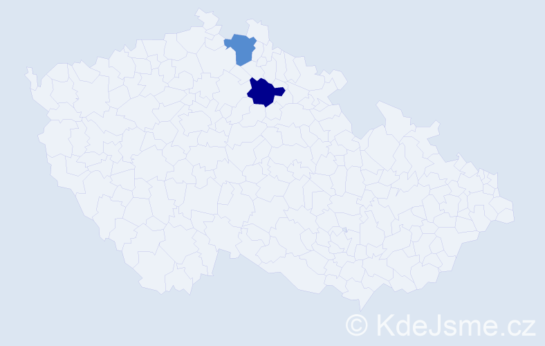 Příjmení: 'Kruhlyak', počet výskytů 2 v celé ČR