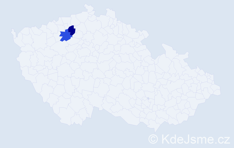 Příjmení: 'Kerka', počet výskytů 2 v celé ČR