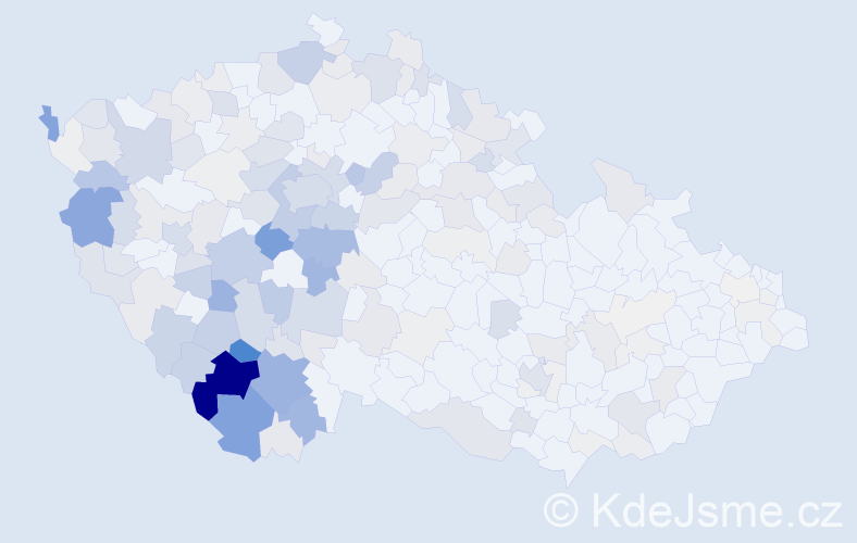 Příjmení: 'Petrášková', počet výskytů 595 v celé ČR