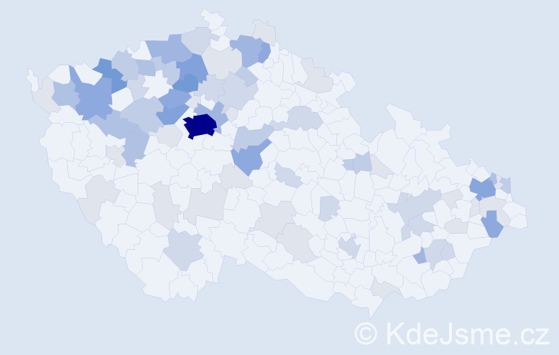 Příjmení: 'Vančová', počet výskytů 223 v celé ČR