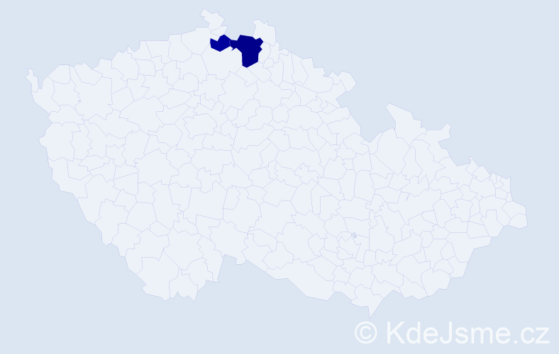 Příjmení: 'Koprivnikar', počet výskytů 5 v celé ČR