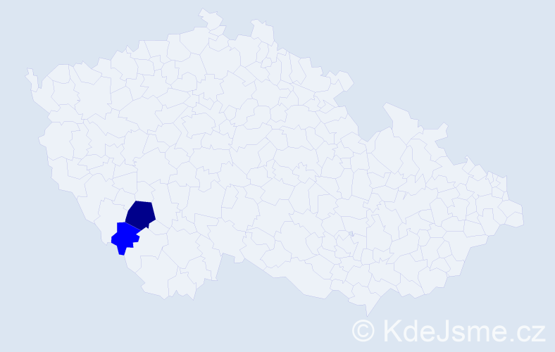 Příjmení: 'Tchorzewská', počet výskytů 7 v celé ČR