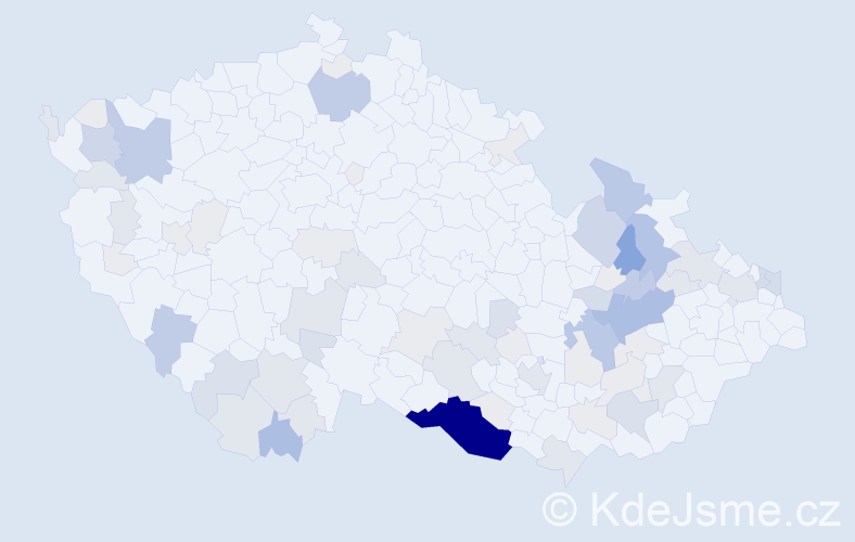 Příjmení: 'Zifčáková', počet výskytů 246 v celé ČR