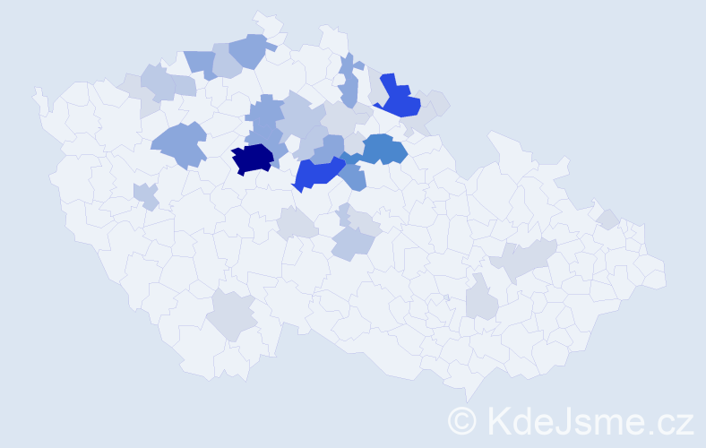 Příjmení: 'Posejpalová', počet výskytů 114 v celé ČR