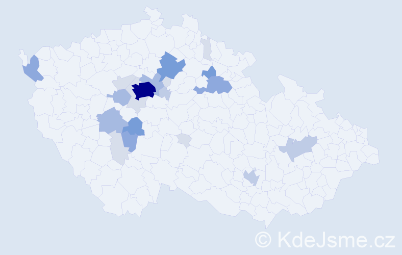 Příjmení: 'Kotrbáčková', počet výskytů 71 v celé ČR