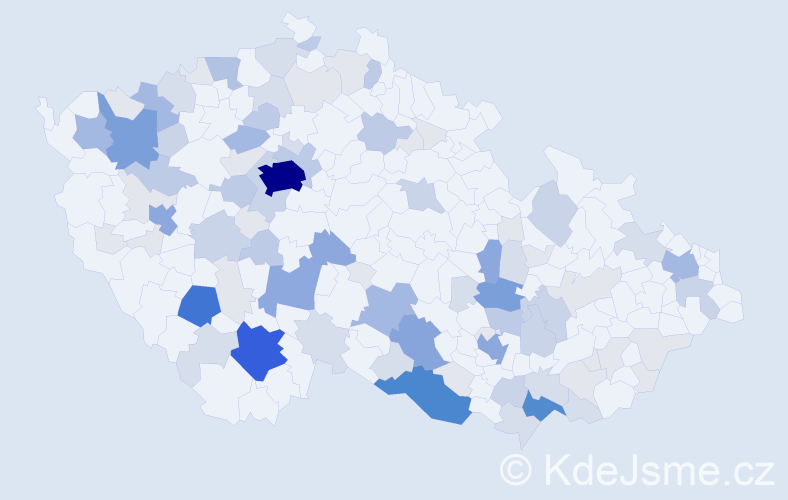 Příjmení: 'Hoch', počet výskytů 337 v celé ČR