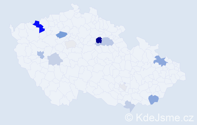 Příjmení: 'Chamulová', počet výskytů 26 v celé ČR