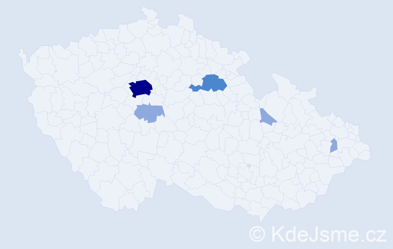 Příjmení: 'Caputo', počet výskytů 10 v celé ČR