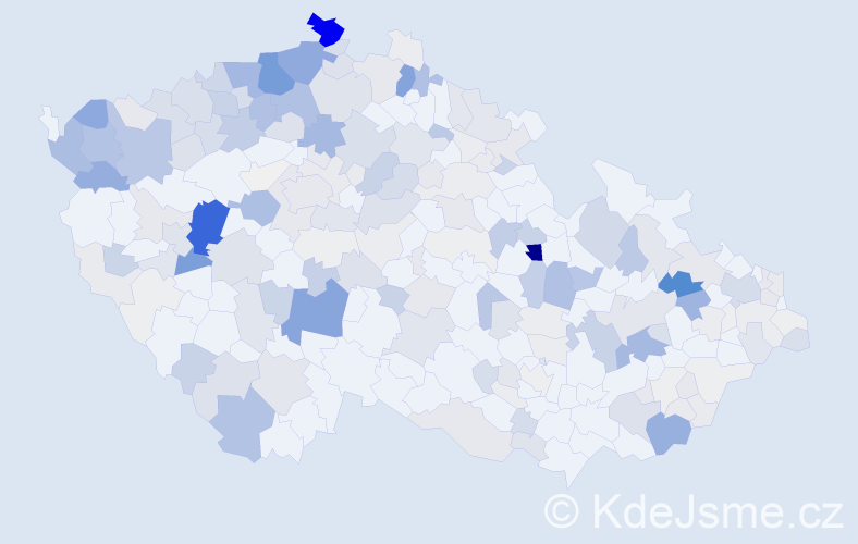 Příjmení: 'Miko', počet výskytů 1223 v celé ČR