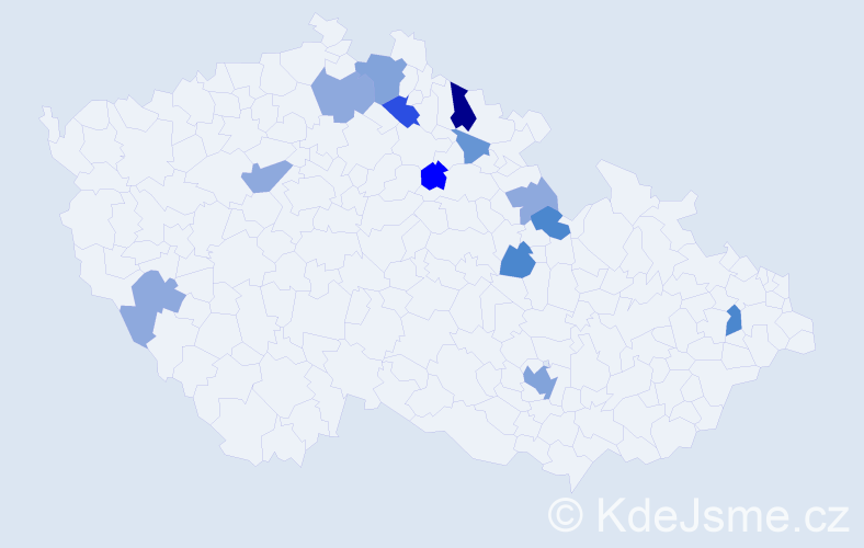 Příjmení: 'Dražkovič', počet výskytů 42 v celé ČR