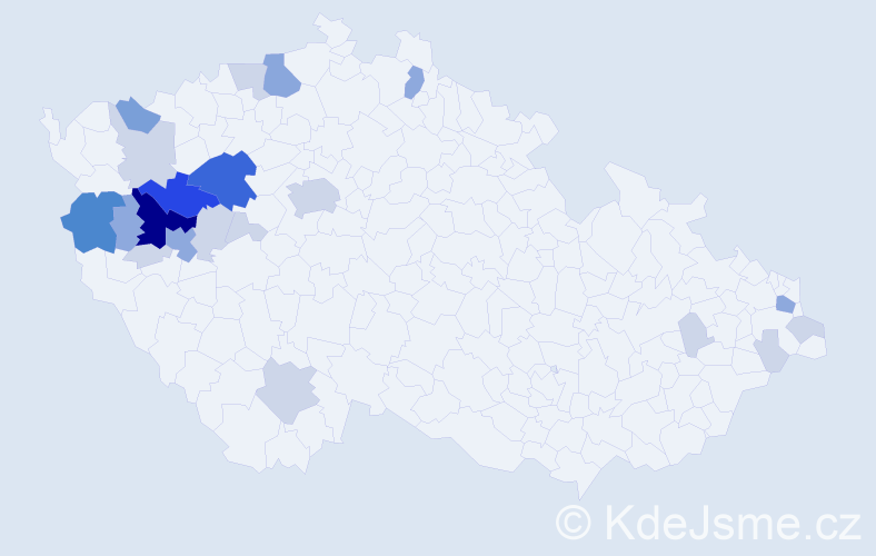 Příjmení: 'Netrhová', počet výskytů 63 v celé ČR