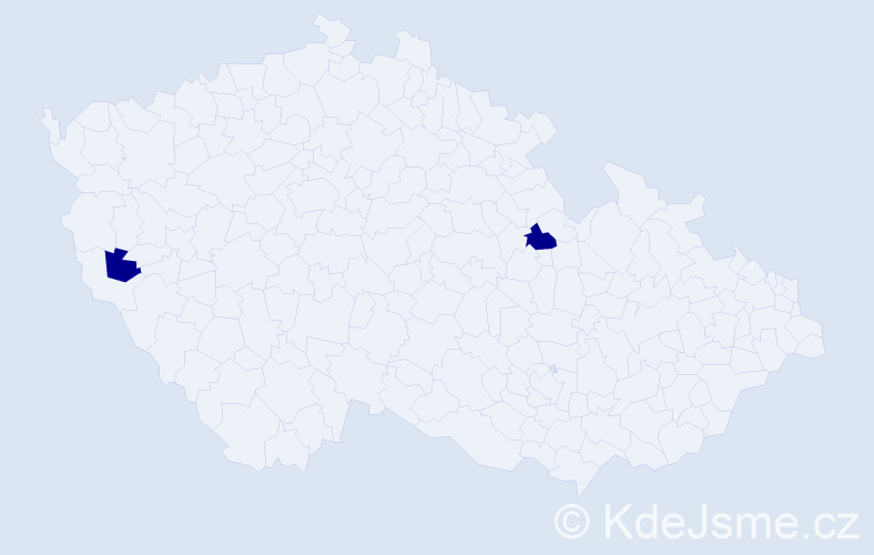 Příjmení: 'Ladyga', počet výskytů 2 v celé ČR