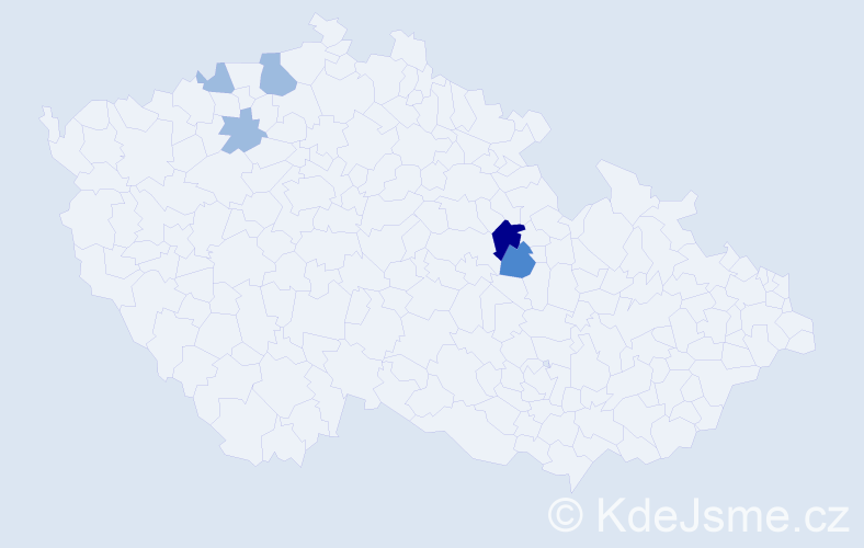 Příjmení: 'Mudrich', počet výskytů 9 v celé ČR