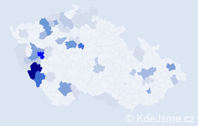 Příjmení: 'Aschenbrenner', počet výskytů 154 v celé ČR