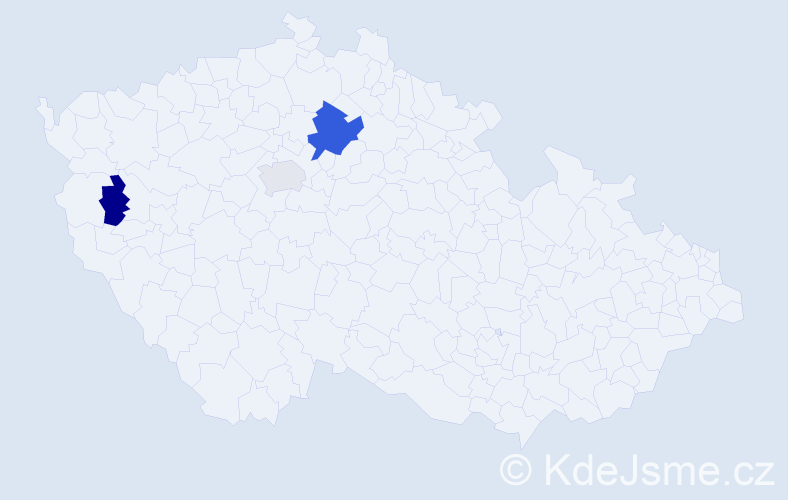 Příjmení: 'Hellwig', počet výskytů 5 v celé ČR
