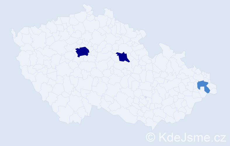 Příjmení: 'Ratkoš', počet výskytů 10 v celé ČR