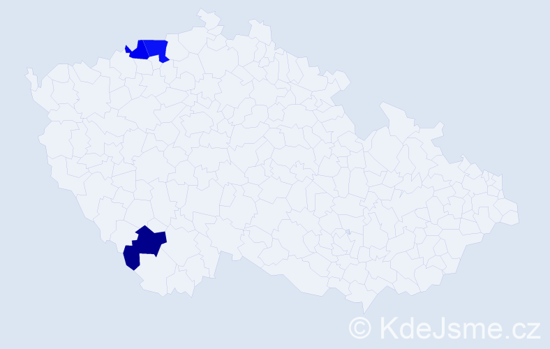 Příjmení: 'Kuscheová', počet výskytů 4 v celé ČR