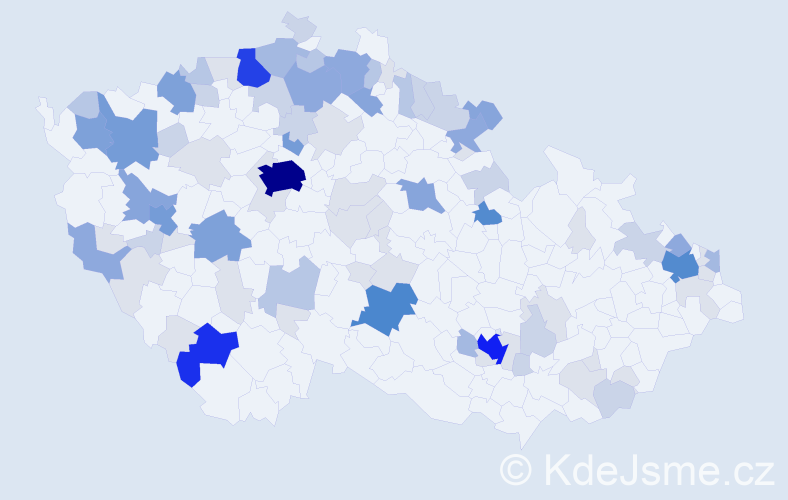 Příjmení: 'Franz', počet výskytů 293 v celé ČR