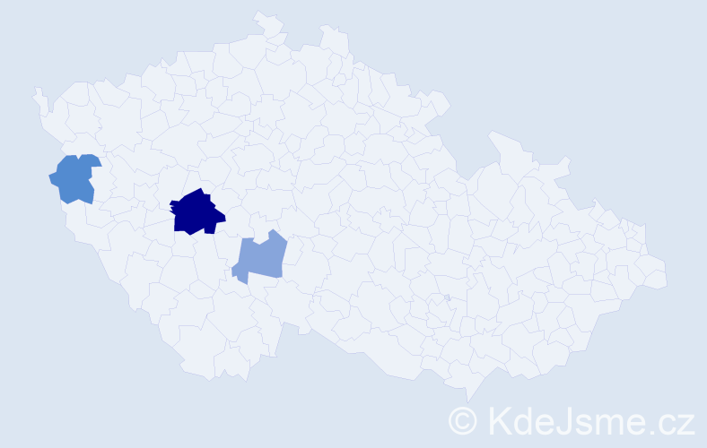 Příjmení: 'Kolofa', počet výskytů 6 v celé ČR