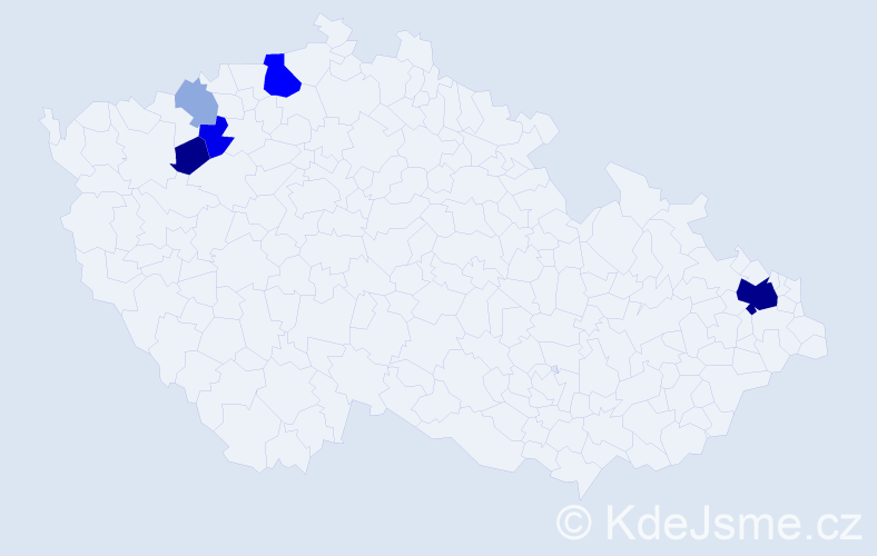 Příjmení: 'Darvasová', počet výskytů 22 v celé ČR