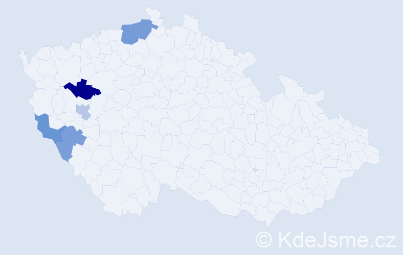 Příjmení: 'Kronforst', počet výskytů 16 v celé ČR