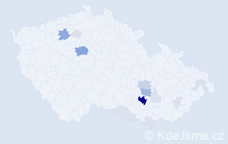 Příjmení: 'Baláč', počet výskytů 49 v celé ČR