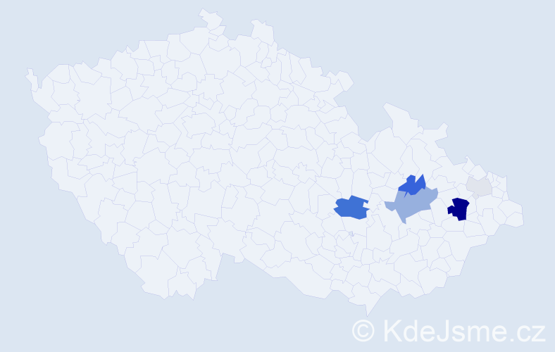 Příjmení: 'Frőmlová', počet výskytů 17 v celé ČR