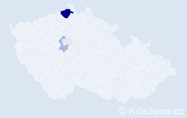 Příjmení: 'Beutler', počet výskytů 7 v celé ČR