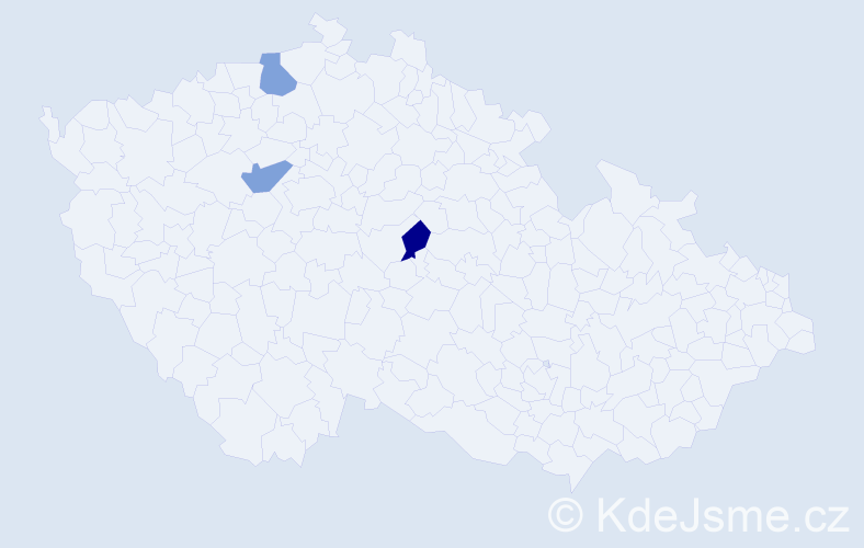 Příjmení: 'Kachmarskyy', počet výskytů 3 v celé ČR