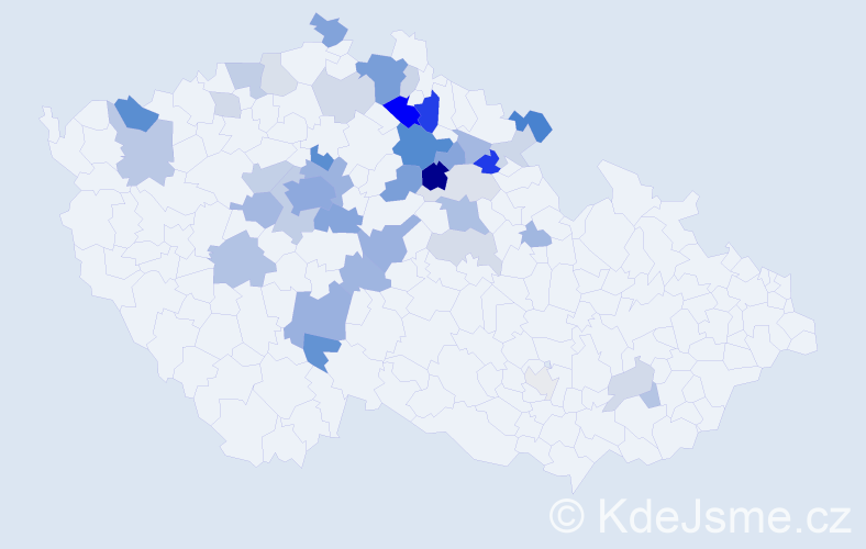 Příjmení: 'Drozenová', počet výskytů 114 v celé ČR