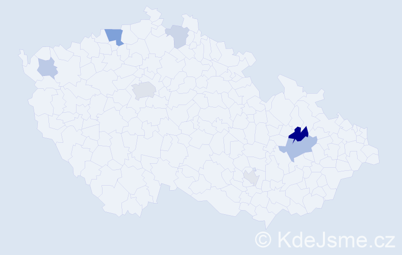Příjmení: 'Lichtenstein', počet výskytů 14 v celé ČR