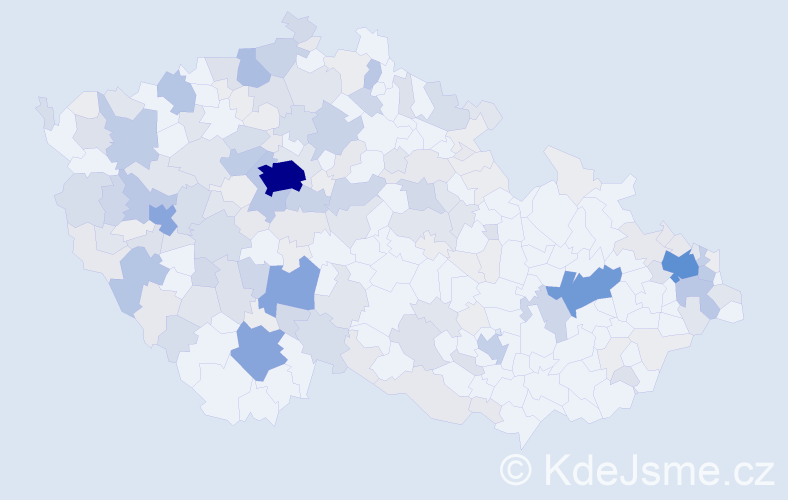 Příjmení: 'Stach', počet výskytů 660 v celé ČR
