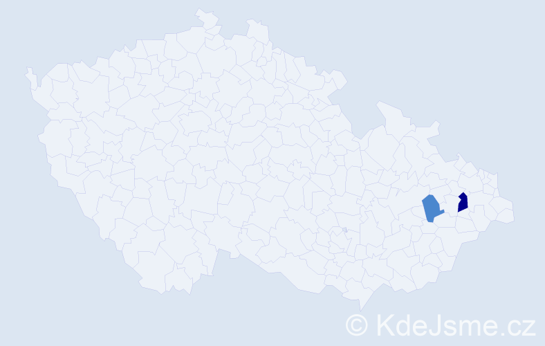 Příjmení: 'Wisnarová', počet výskytů 4 v celé ČR