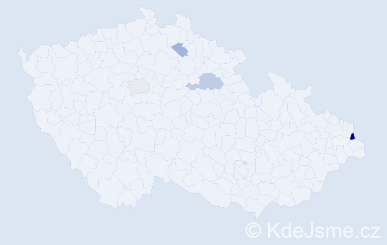 Příjmení: 'Prymula', počet výskytů 10 v celé ČR