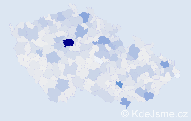 Příjmení: 'Bartošová', počet výskytů 7253 v celé ČR