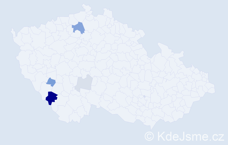 Příjmení: 'Holcknecht', počet výskytů 11 v celé ČR