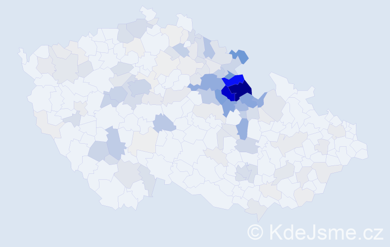 Příjmení: 'Brandejsová', počet výskytů 541 v celé ČR