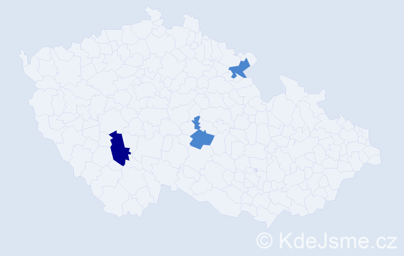 Příjmení: 'Pechuška', počet výskytů 5 v celé ČR