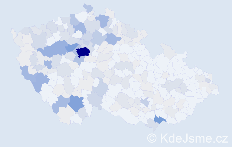 Příjmení: 'Bušková', počet výskytů 650 v celé ČR